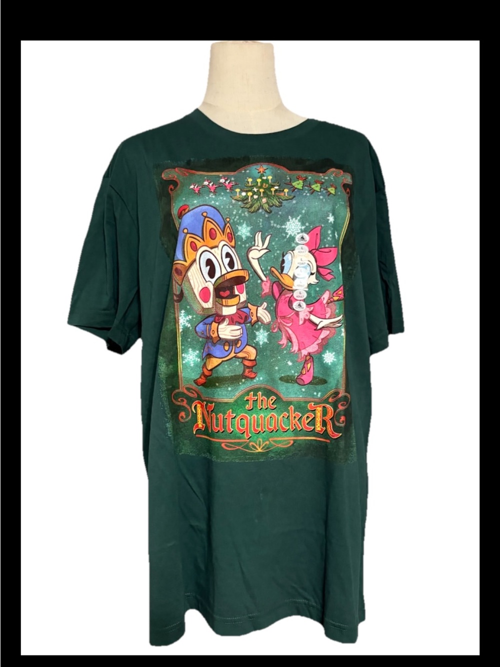 Disney Parks Donald & Daisy Duck Nutquacker Nutcracker Shirt Holiday Size L. New